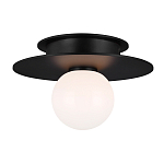 Потолочный светильник с шарообразным плафоном из белого матового стекла Generation Lighting варинант исполнения - 2 | Loft Concept в Санкт-петербурге