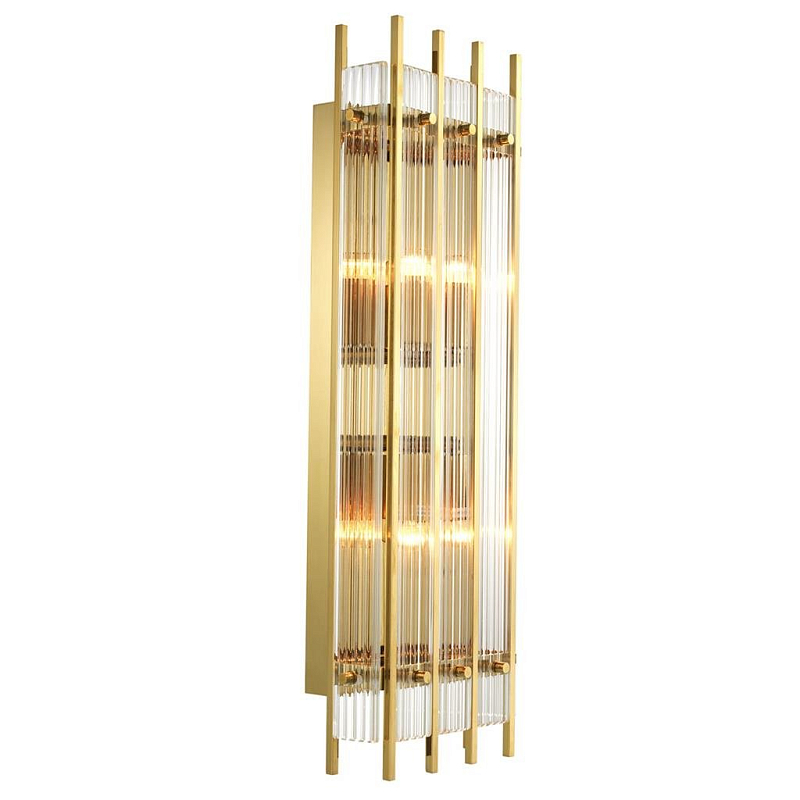 Бра Wall Lamp Sparks L Gold Глянцевое золото Прозрачный (Transparent) в Санкт-петербурге | Loft Concept 