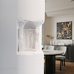 Встраиваемый в стену гипсовый светильник под покраску с колоннами и арками в античном стиле Antiquity Athena варинант исполнения - 15 | Loft Concept в Санкт-петербурге