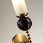 Бра с цилиндрическим матовым плафоном и шаром из камня на металлическом основании Orb Essence варинант исполнения - 3 | Loft Concept в Санкт-петербурге