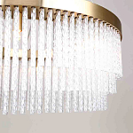 Люстра подвесная со стеклянными подвесками в виде перекрученных трубочек Nembus варинант исполнения - 4 | Loft Concept в Санкт-петербурге