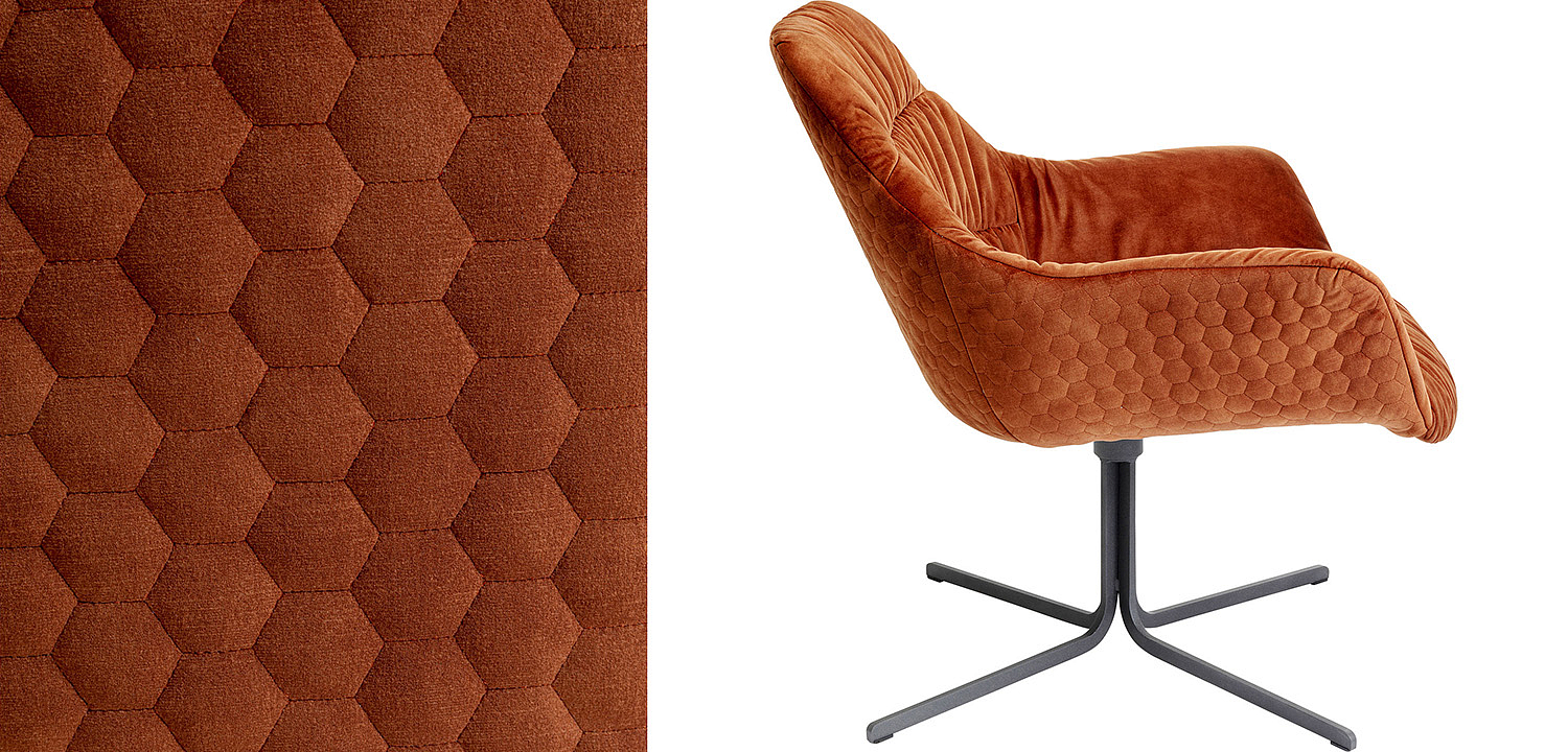 Кресло вращающееся Cinnamon Honeycomb - Loft-Concept в Санкт-петербурге