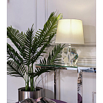 Настольная лампа с кремовым абажуром на граненном основании Crystal Facets варинант исполнения - 1 | Loft Concept в Санкт-петербурге