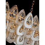 Люстра овальная с многослойными белыми и прозрачными подвесками Character Chandelier варинант исполнения - 4 | Loft Concept в Санкт-петербурге