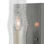 Бра с прозрачным плафоном на сером каркасе Elegant Gray Lamp варинант исполнения - 1 | Loft Concept в Санкт-петербурге