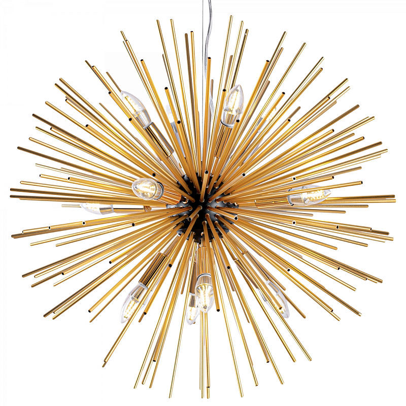 Huge Sputnik Chandelier Gold and Black  Черный Золотой в Санкт-петербурге | Loft Concept 