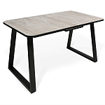 Стол обеденный раздвижной с прямоугольной бежевой столешницей Magali варинант исполнения - 1 | Loft Concept в Санкт-петербурге