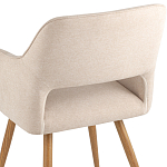 Стул в рогожке бежевого цвета NEASAN STOOL варинант исполнения - 7 | Loft Concept в Санкт-петербурге