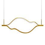 Подвесной светильник волнообразный изогнутый цвета латунь 3000К Spiral Lighting варинант исполнения - 1 | Loft Concept в Санкт-петербурге