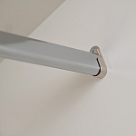 Шкаф бежевый двухдверный с полками и штангой Eccentricity варинант исполнения - 5 | Loft Concept в Санкт-петербурге