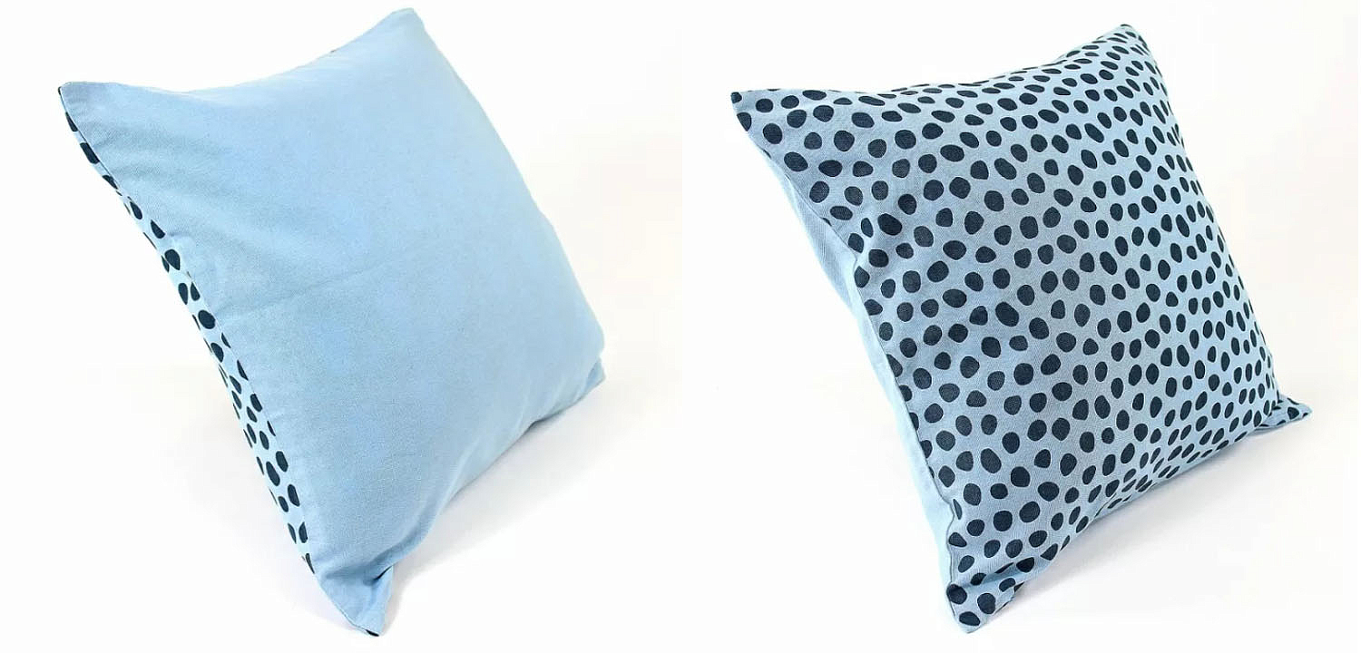 Чехол на подушку Spotted Look blue Чехол на подушку Spotted Look blue - Loft-Concept в Санкт-петербурге