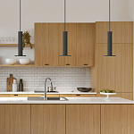 Подвесной светильник светодиодный черный Light Durability варинант исполнения - 1 | Loft Concept в Санкт-петербурге