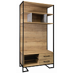 Стеллаж под TV в стиле лофт с открытыми полками и 2-мя ящиками Urban Style Space варинант исполнения - 1 | Loft Concept в Санкт-петербурге