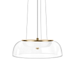 Подвесной светильник  с плоским прозрачным стеклянным плафоном Grada Light варинант исполнения - 1 | Loft Concept в Санкт-петербурге