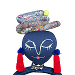 Кукла из одежды и павлопосадских платков Rusalka Blue Jeans варинант исполнения - 2 | Loft Concept в Санкт-петербурге