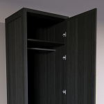 Узкий Шкаф Primo с 2 выдвижными ящиками Черный дуб варинант исполнения - 6 | Loft Concept в Санкт-петербурге