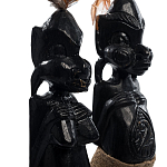 Комплект из 2-х деревянных статуэток Asmat Statuettes Black варинант исполнения - 6 | Loft Concept в Санкт-петербурге