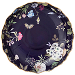 Ваза фарфоровая круглая на ножке с рисунком цветов Garden Whisper Porcelain Set  варинант исполнения - 1 | Loft Concept в Санкт-петербурге