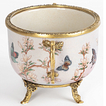 Фарфоровая чаша с бронзовыми элементами Eden Garden варинант исполнения - 3 | Loft Concept в Санкт-петербурге