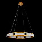Люстра в виде кольца из натурального камня Golden Alavastor варинант исполнения - 2 | Loft Concept в Санкт-петербурге