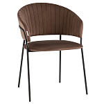 Стул в велюре коричневого цвета Horizon варинант исполнения - 1 | Loft Concept в Санкт-петербурге