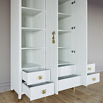 Большой шкаф с витриной Elsa Dreams White варинант исполнения - 3 | Loft Concept в Санкт-петербурге