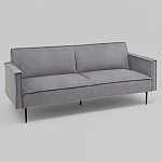 Диван современный вельветовый прямой Worcester Серый варинант исполнения - 1 | Loft Concept в Санкт-петербурге