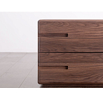 Прикроватный столик деревянный с 2-мя ящиками Moon Walnut Furniture варинант исполнения - 4 | Loft Concept в Санкт-петербурге