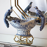 Фарфоровая чаша с птицами Blue and White варинант исполнения - 4 | Loft Concept в Санкт-петербурге