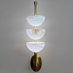 Бра с 3-мя мраморными плафонами в форме чаши Warm Marble Light варинант исполнения - 4 | Loft Concept в Санкт-петербурге