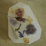 Шкатулка из эпоксидной смолы с цветами белая Epoxy Resin Flowers Box White варинант исполнения - 2 | Loft Concept в Санкт-петербурге