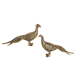 Статуэтка бронзовая пара Павлины Bronze Birds варинант исполнения - 1 | Loft Concept в Санкт-петербурге