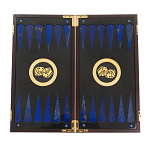 Нарды настольные из натурального камня лазурит и долерит Backgammon from Stone варинант исполнения - 2 | Loft Concept в Санкт-петербурге