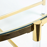 Кофейный столик со столешницей из стекла Crossy варинант исполнения - 3 | Loft Concept в Санкт-петербурге