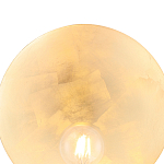 Бра с золотым круглым отражателем и открытой лампой Sun Glow Disc варинант исполнения - 5 | Loft Concept в Санкт-петербурге