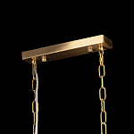 Люстра прямоугольная на цепях с прозрачными трубками и волнистым краем Nembus варинант исполнения - 12 | Loft Concept в Санкт-петербурге