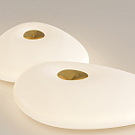 Потолочный светильник с тремя овальными матовыми плафонами TRIDalmen варинант исполнения - 2 | Loft Concept в Санкт-петербурге