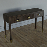 Дизайнерский Письменный стол Elsa Dreams Walnut с тремя ящиками варинант исполнения - 3 | Loft Concept в Санкт-петербурге