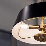 Подвесной светильник с конусовидным металлическим абажуром черного цвета Kichler варинант исполнения - 10 | Loft Concept в Санкт-петербурге