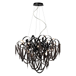 Люстра подвесная с объемной композицией из скрученных лент и металлических цепочек Atlantis Chain варинант исполнения - 4 | Loft Concept в Санкт-петербурге