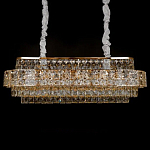 Люстра овальной формы хрустальная в неоклассическом стиле Majesty варинант исполнения - 1 | Loft Concept в Санкт-петербурге