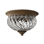 Потолочный светильник с чашеобразным плафоном из толстого волнообразного стекла и широким узорчатым основанием Hinkley варинант исполнения - 9 | Loft Concept в Санкт-петербурге