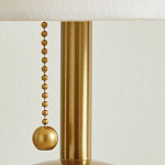 Настольная лампа на круглом основании из натурального камня Bartolomeo варинант исполнения - 3 | Loft Concept в Санкт-петербурге