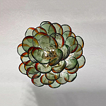 Люстра стеклянная с зелеными лепестками Green Leaf Fall варинант исполнения - 4 | Loft Concept в Санкт-петербурге