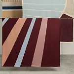 Плед из хлопка с геометрическим рисунком Elan Stripe Addison варинант исполнения - 7 | Loft Concept в Санкт-петербурге