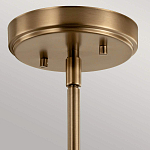 Подвесной светильник цвета латунь с прозрачным стеклянным плафоном в форме колокола Kichler варинант исполнения - 6 | Loft Concept в Санкт-петербурге