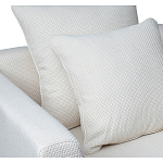 Дизайнерское кресло мягкое с обивкой из рогожки кремового цвета Decoration of Everything варинант исполнения - 2 | Loft Concept в Санкт-петербурге