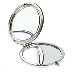 Зеркало карманное складное круглое из натурального камня Оникс в подарочной упаковке Silver Stone Mirrors варинант исполнения - 2 | Loft Concept в Санкт-петербурге