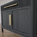 Буфет Primo с двумя ящиками и двумя фасадами Черный дуб варинант исполнения - 6 | Loft Concept в Санкт-петербурге