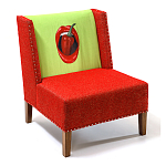 FUN Armchair "Chili Pepper" Red Дизайнерское кресло с цветным принтом варинант исполнения - 3 | Loft Concept в Санкт-петербурге